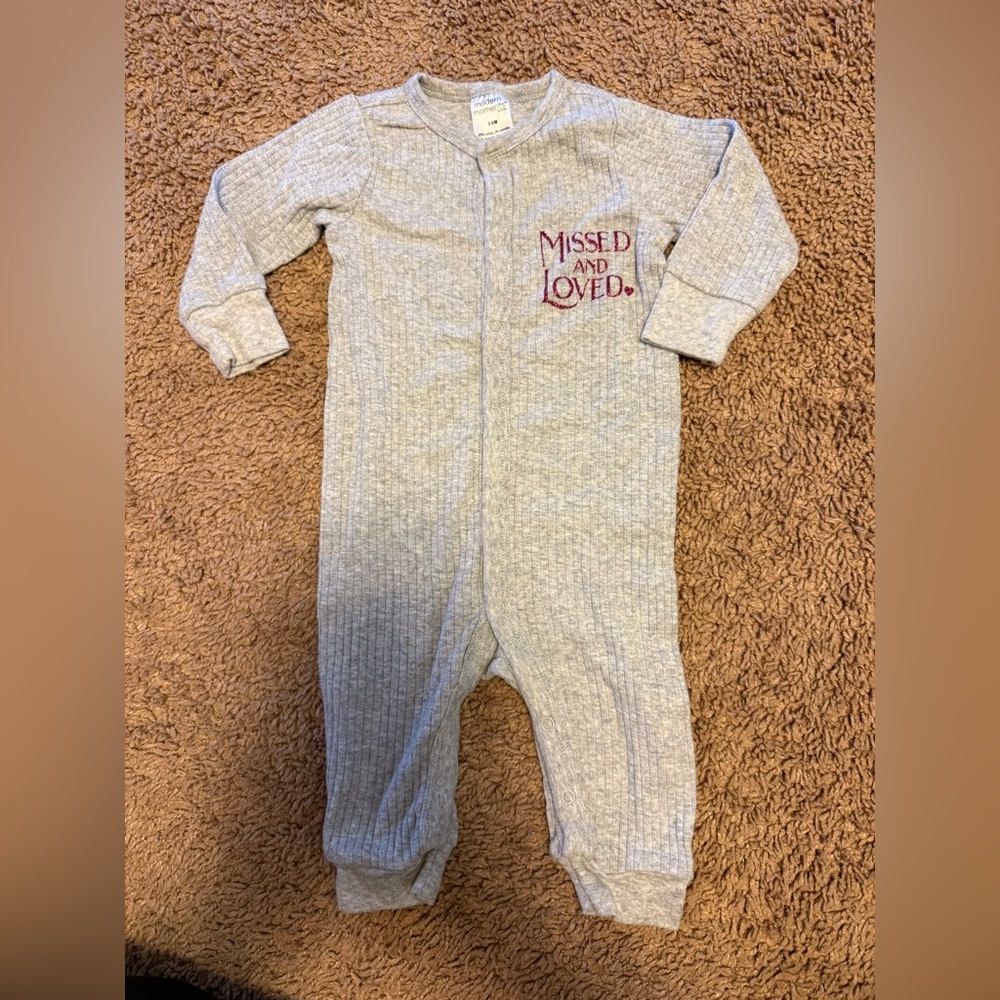Cozy Gray Kids Footie by modern moments